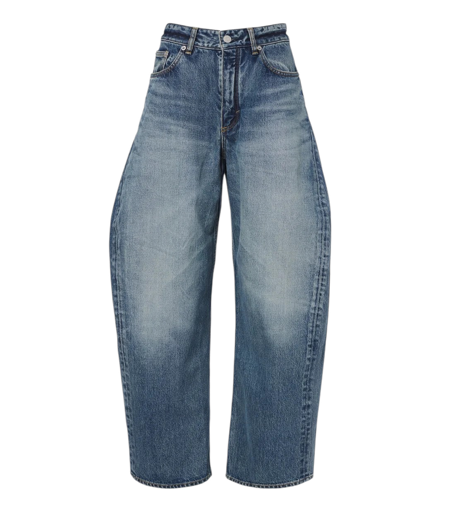 Alaïa Faded barrel-leg jeans