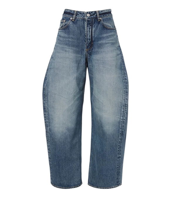 Alaïa Faded barrel-leg jeans