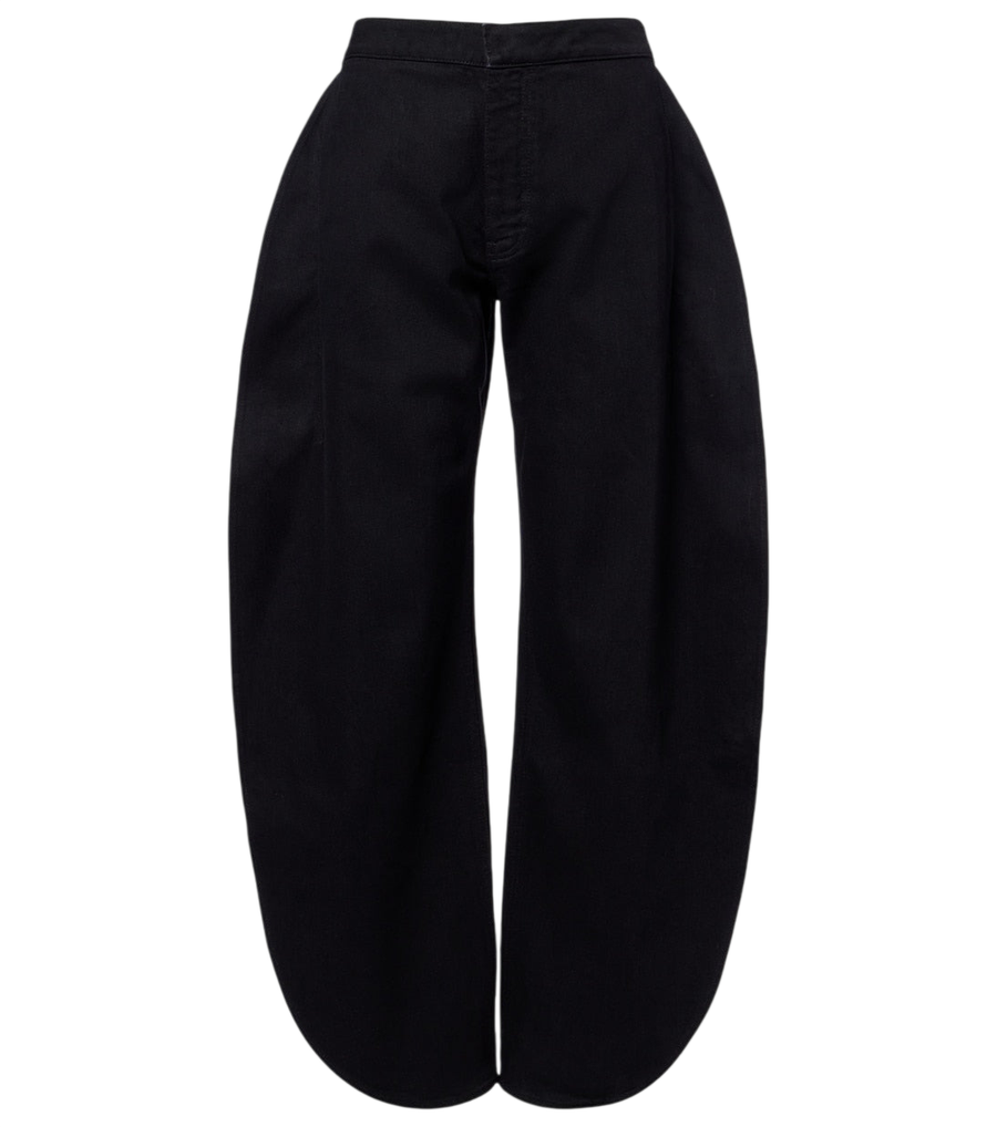 Alaïa Calça jeans desbotada com corte reto