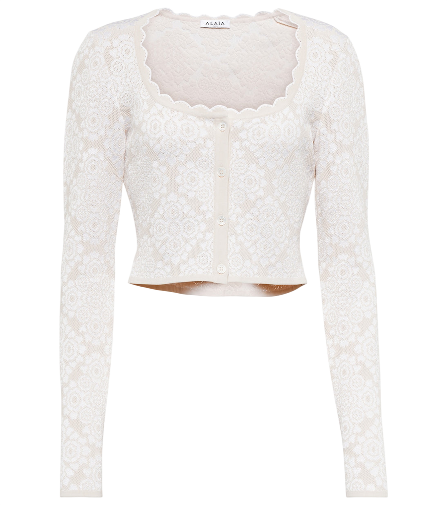 Alaïa Floral cardigan