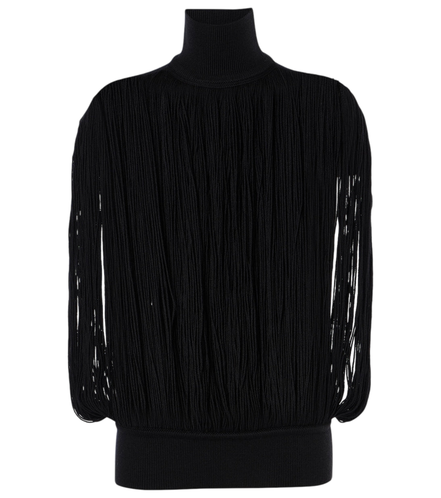 Alaïa Fringed wool sweater