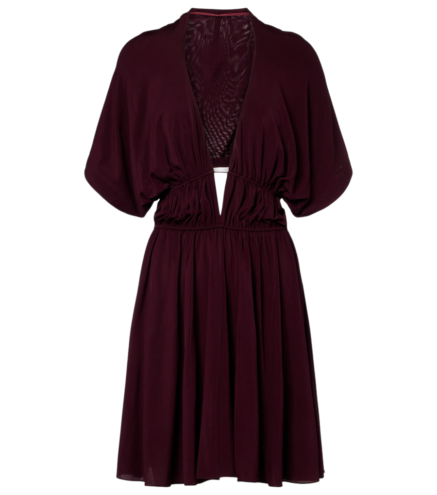 Mini-robe froncée dos nu Alaïa