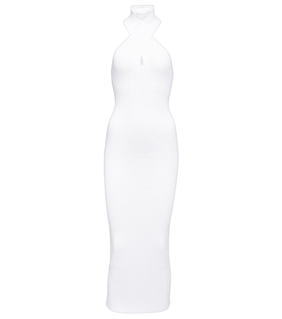 Alaïa Halterneck bodycon midi dress