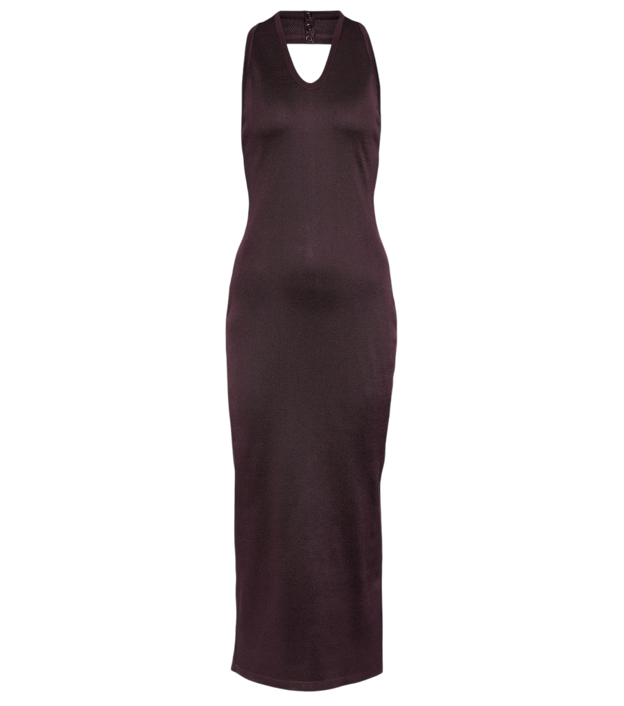 Alaïa Halterneck knit midi dress