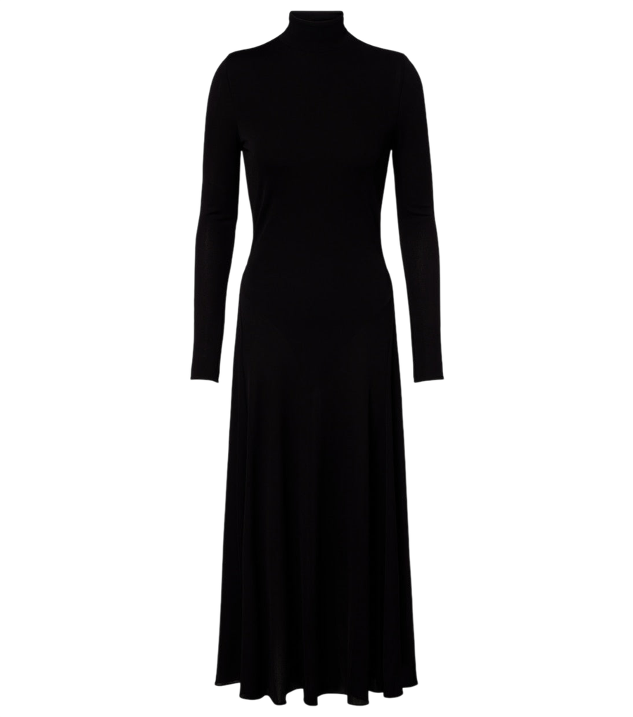 Alaïa Heart cutout jersey midi dress