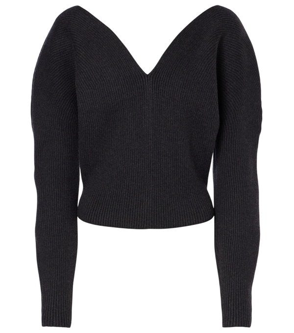 Alaïa Heart wool-blend sweater