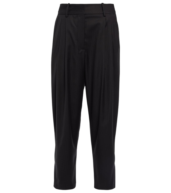 Alaïa Herringbone tapered wool pants