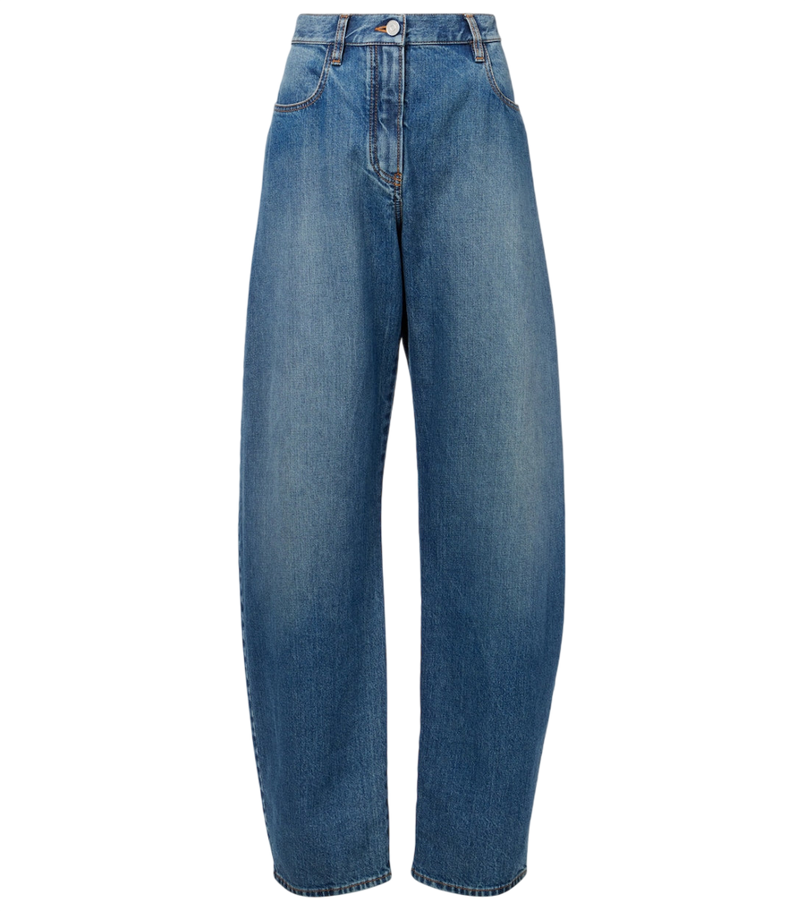 Alaïa Jeans dal taglio barrel a vita alta