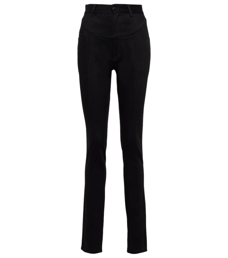 Alaïa Calça jeans slim de cintura alta
