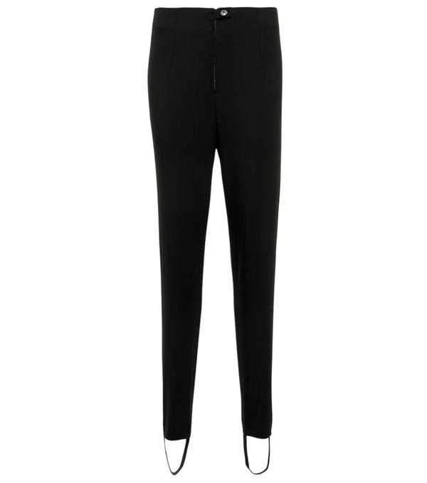 Alaïa High-rise stirrup wool pants