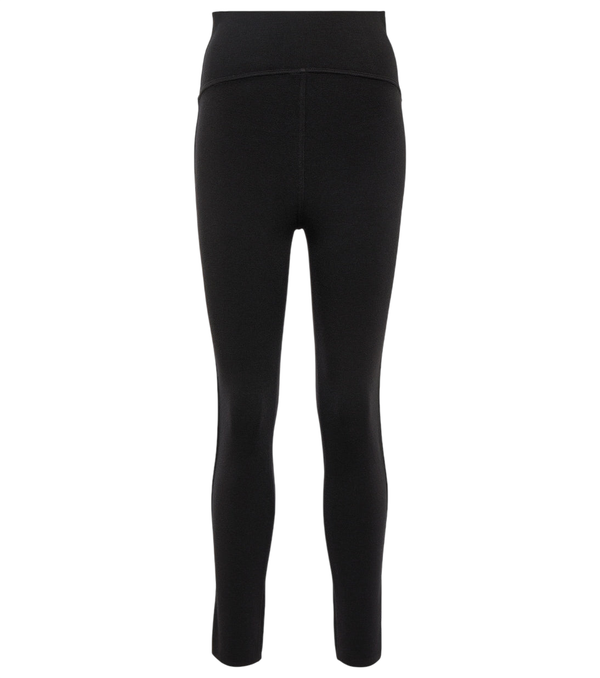 Alaïa High-rise wool-blend leggings