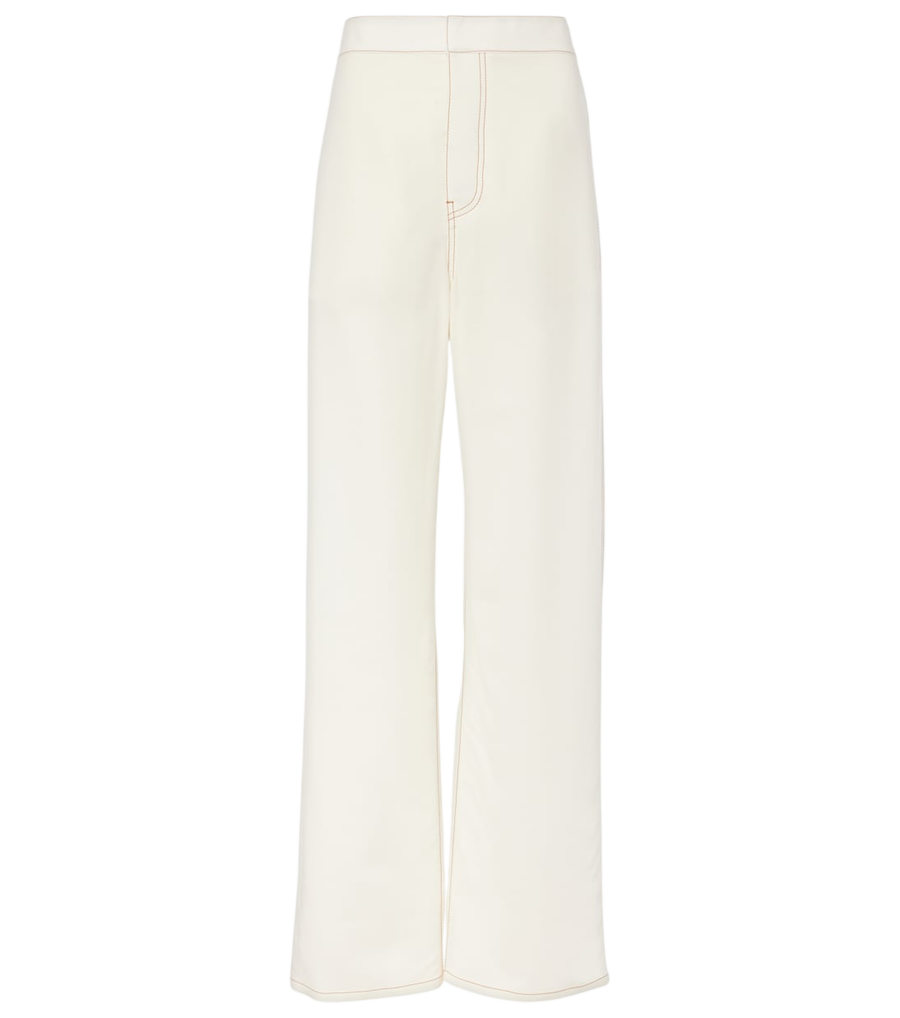 Alaïa High-rise wool-blend wide-leg pants