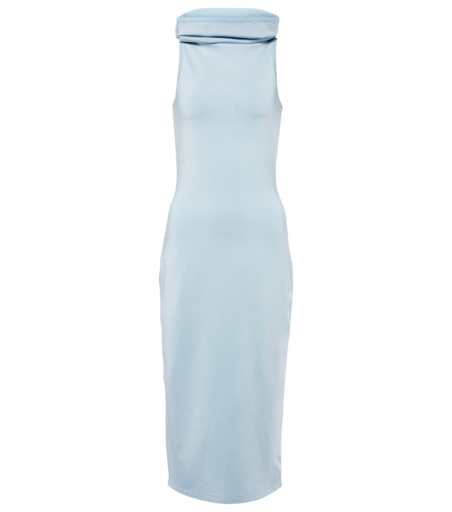 Alaïa Hooded jersey midi dress