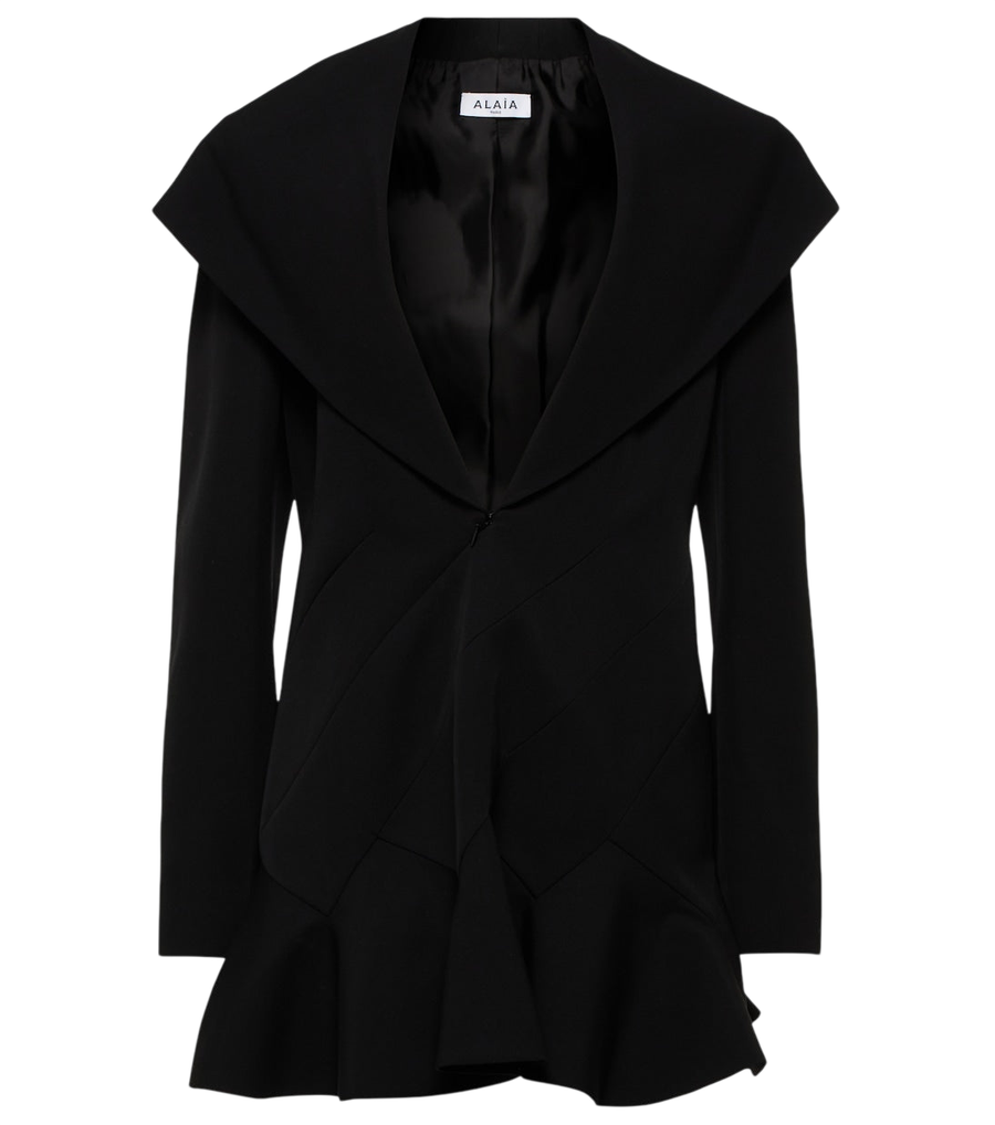 Alaïa Hooded wool minidress