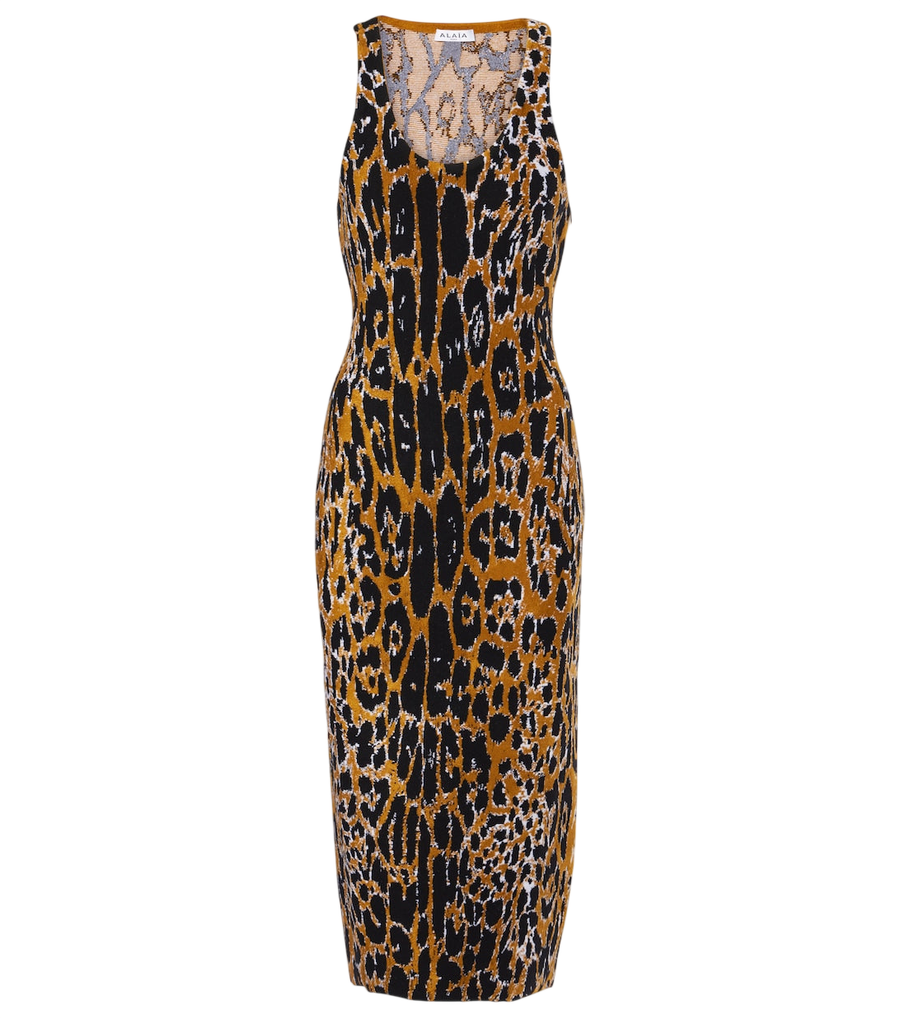 Alaïa Jacquard midi dress