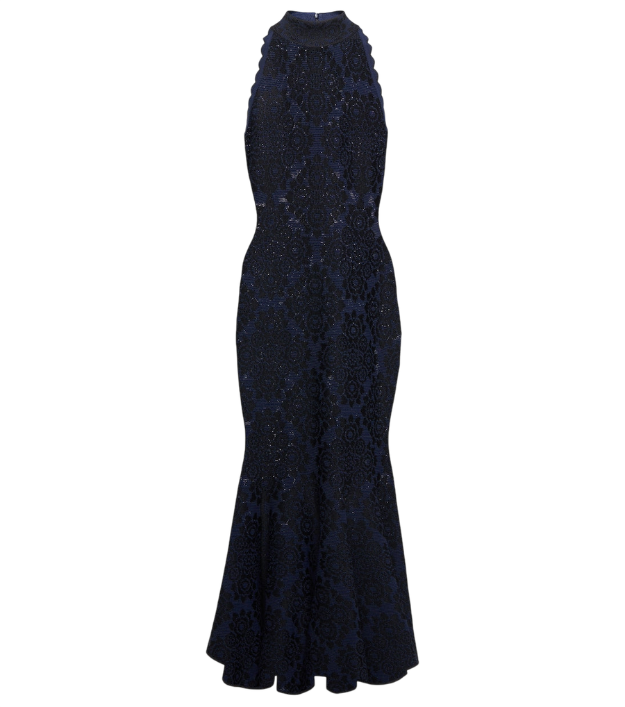 Robe midi en maille Alaïa