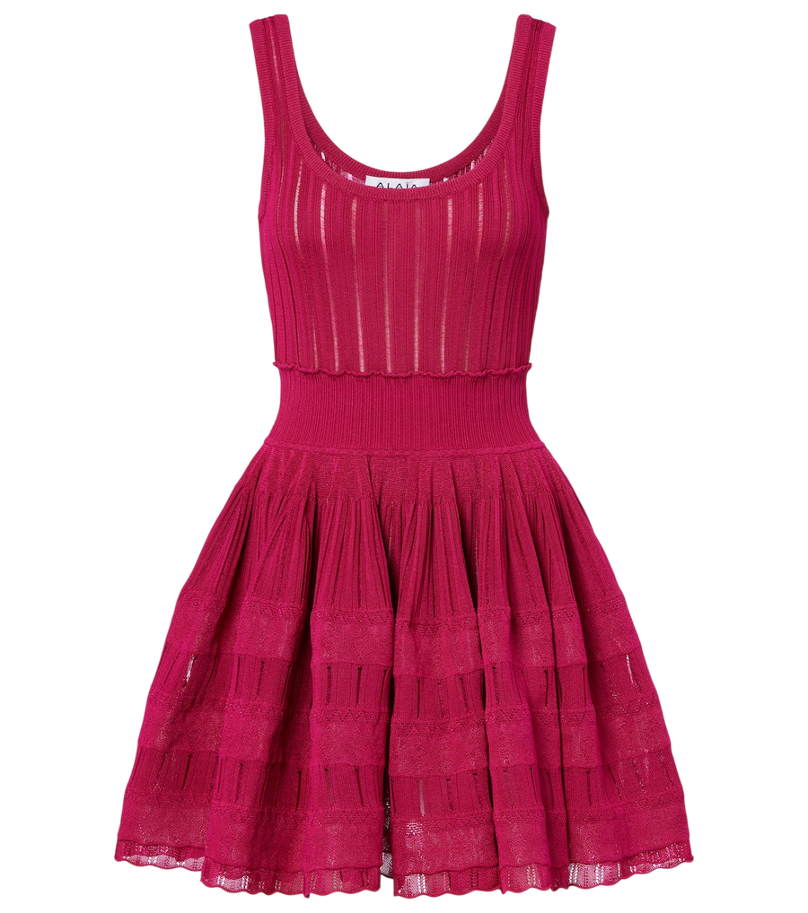 Mini-robe en maille Alaïa