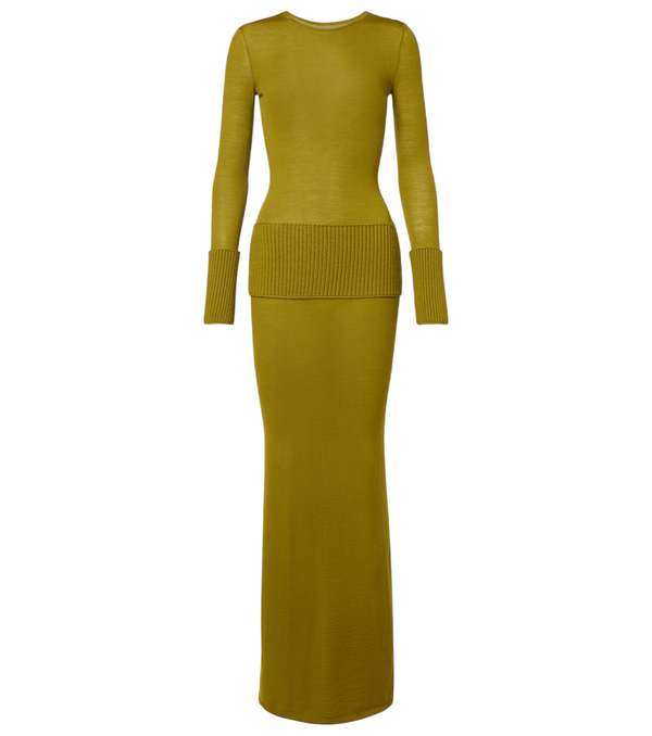 Alaïa Knitted wool maxi dress