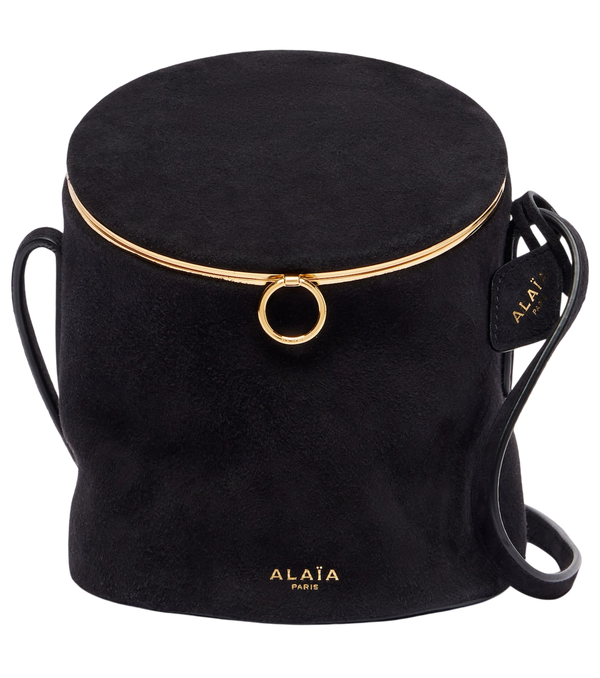 Alaïa La Canette Small suede bucket bag