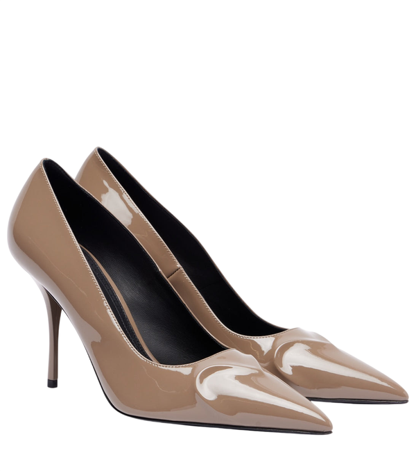 Alaïa Le Cœur 3D 90 patent leather pumps