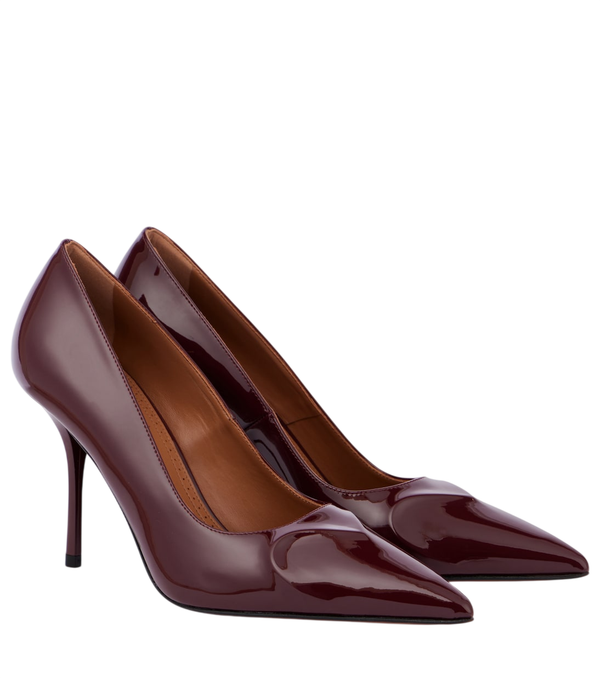 Alaïa Le Cœur 90 patent leather pumps