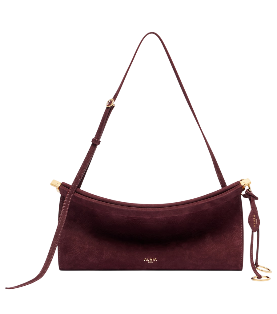 Alaïa Le Click Medium suede shoulder bag