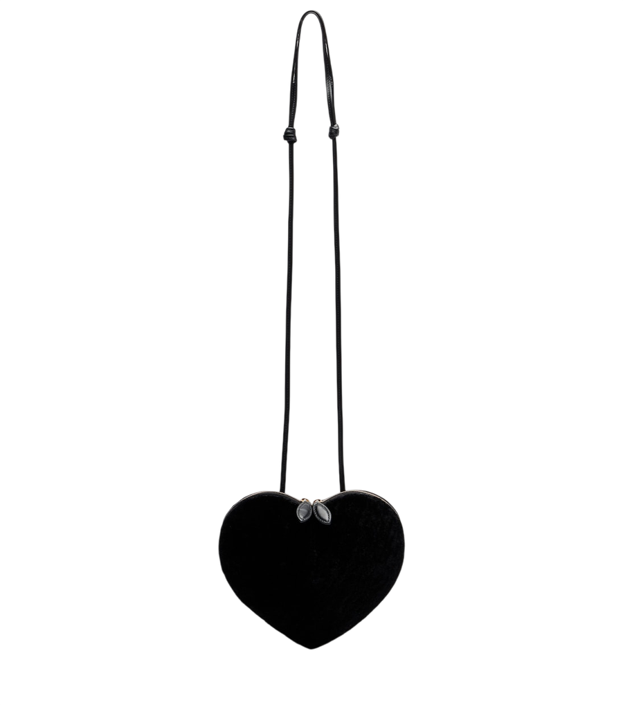 Alaïa Le Coeur Small shearling crossbody bag