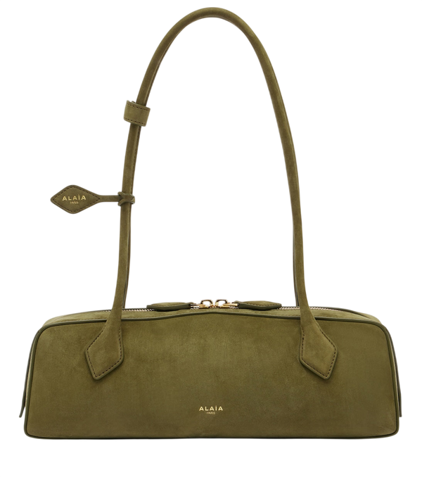 Alaïa Le Teckel Medium suede shoulder bag