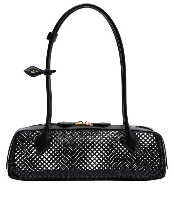 Alaïa Le Teckel Medium woven leather shoulder bag