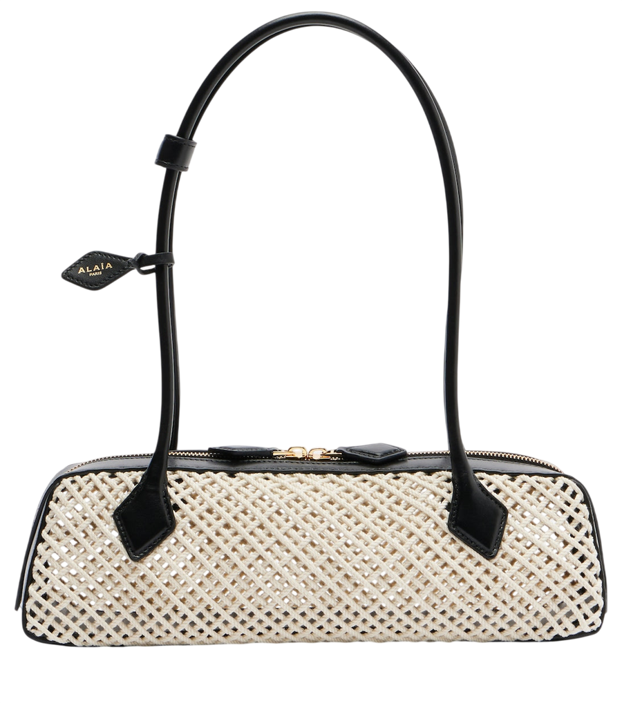Alaïa Le Teckel Medium woven shoulder bag