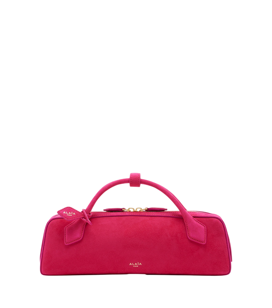 Pochette Small Le Teckel en daim Alaïa