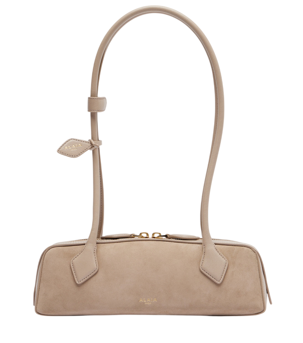 Alaïa Le Teckel Small suede shoulder bag