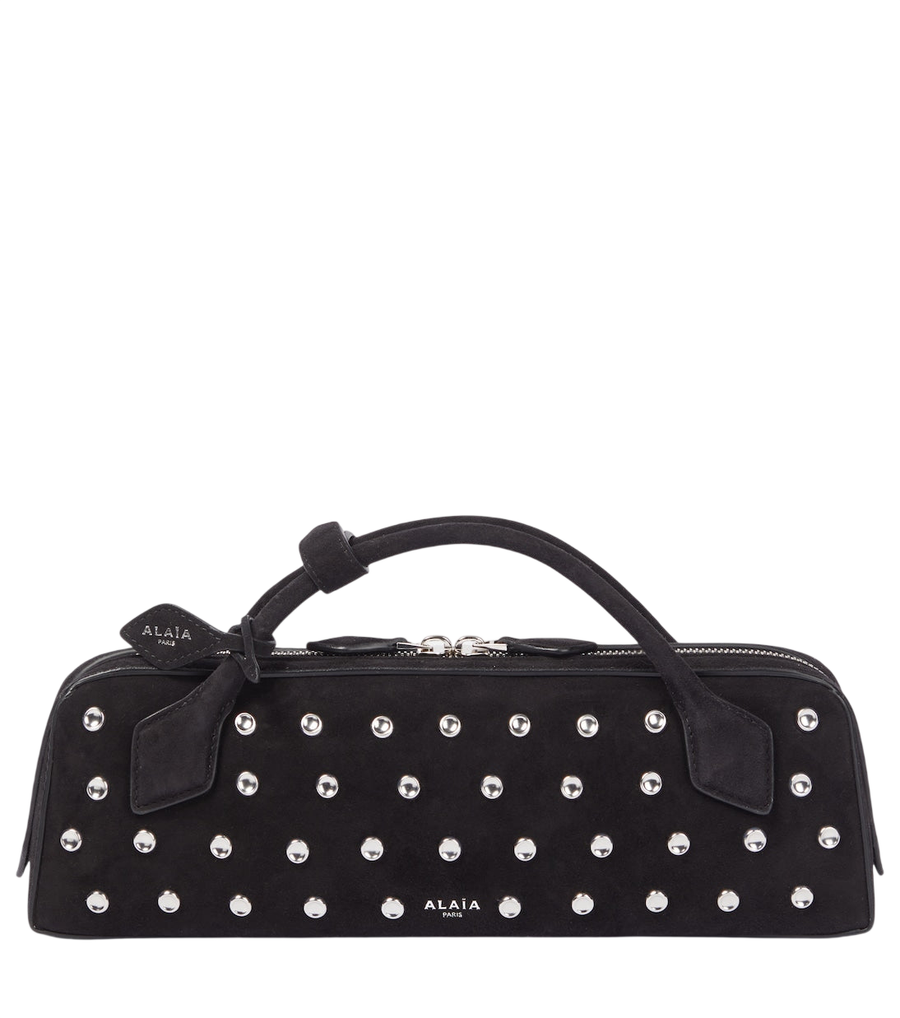 Alaïa Le Teckel studded leather clutch
