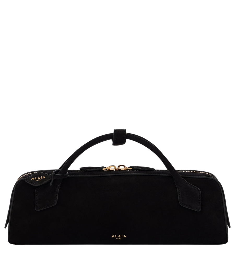 Alaïa Le Teckel suede clutch