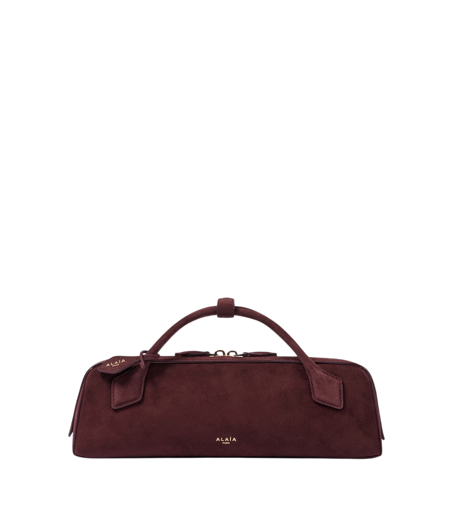 Alaïa Le Teckel suede clutch