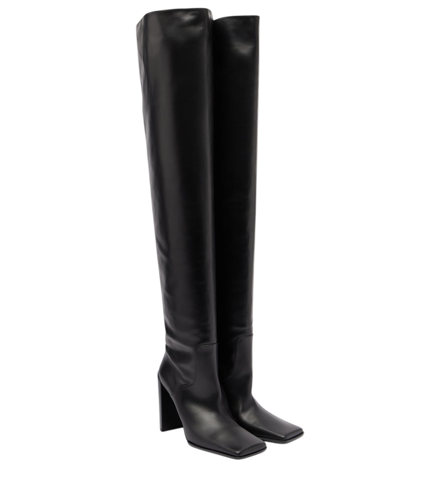 Alaïa Leather over-the-knee boots