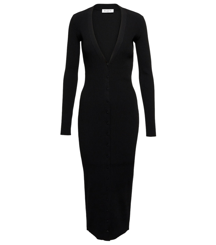 Alaïa Long-sleeved midi dress