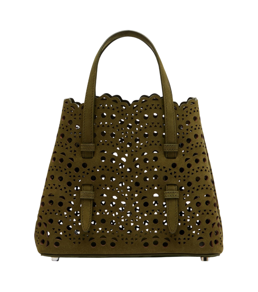 Alaïa Mina 20 Small leather top-handle bag