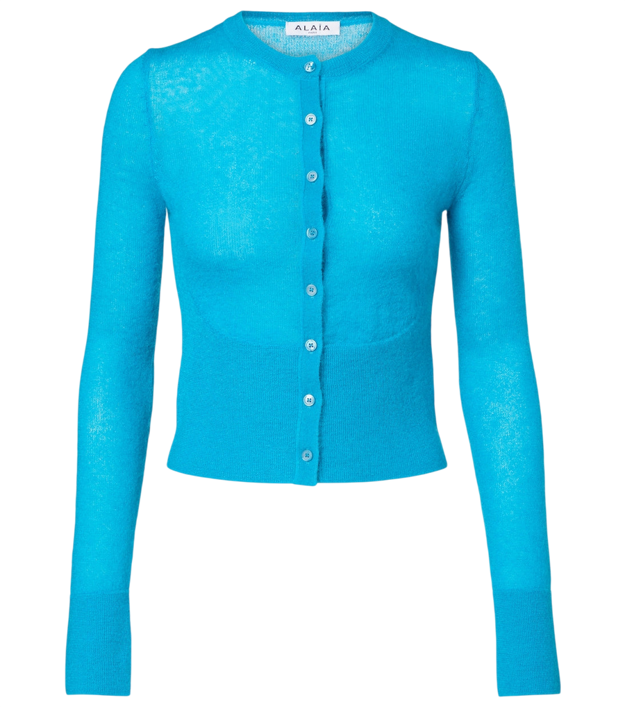 Alaïa Mohair and wool-blend cardigan