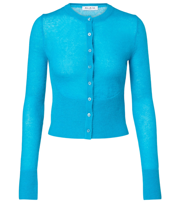 Alaïa Mohair and wool-blend cardigan