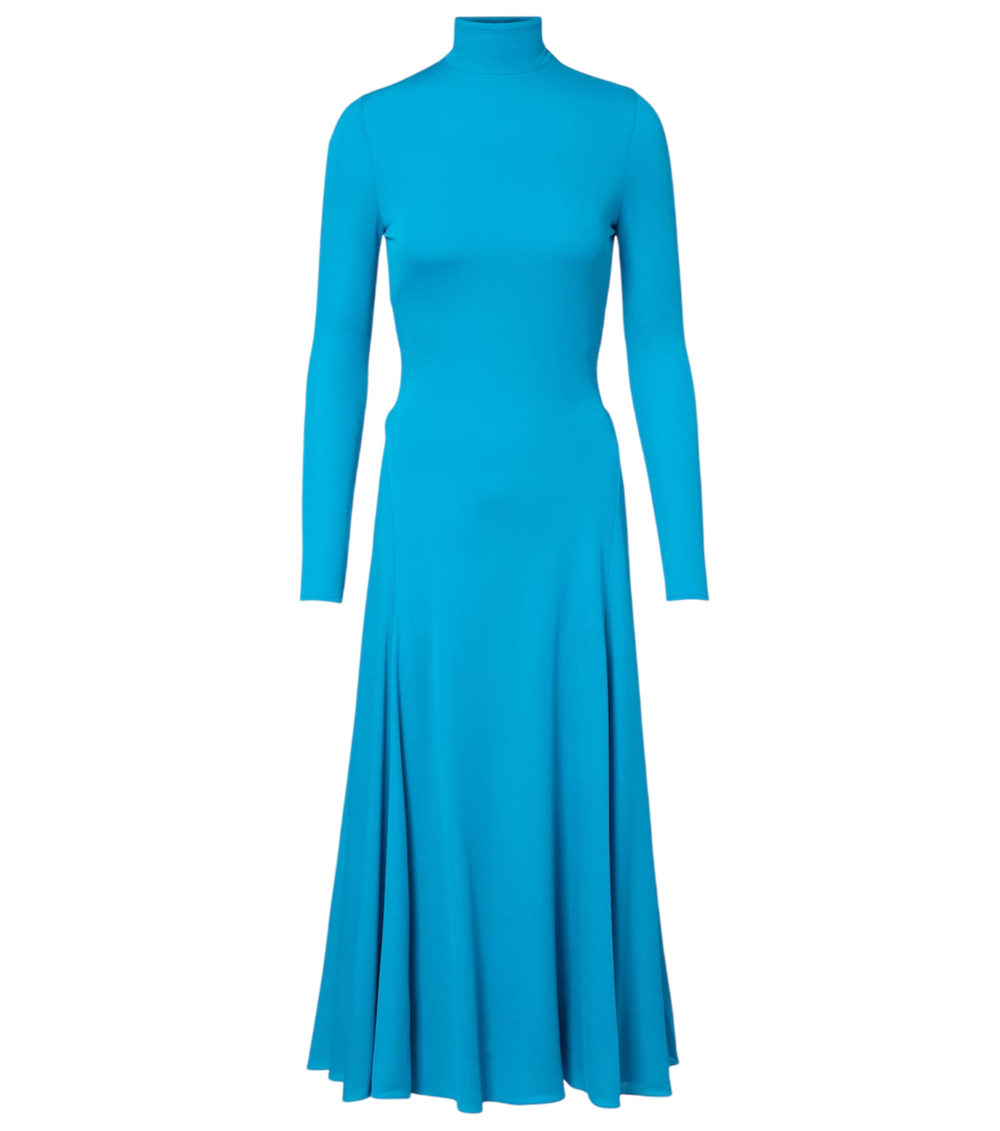 Robe midi en jersey dos nu Alaïa