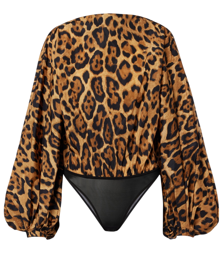 Body oversize à motif animalier Alaïa