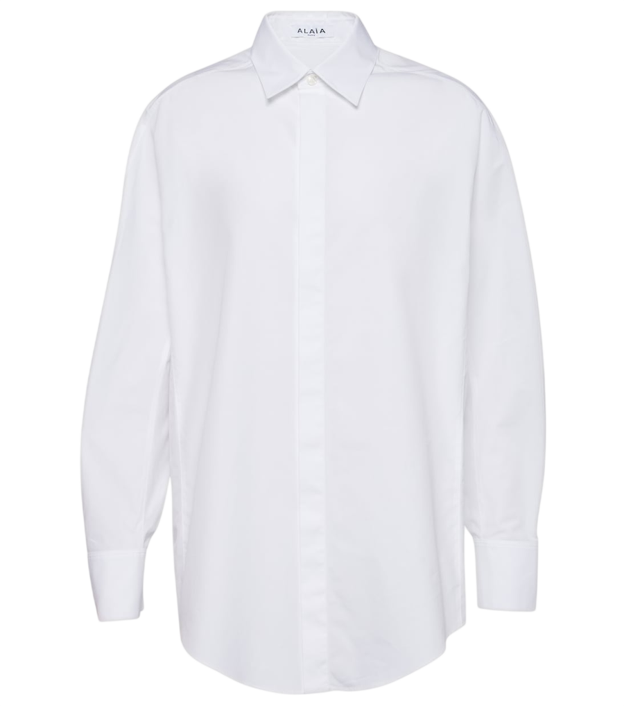 Chemise oversize en coton Alaïa
