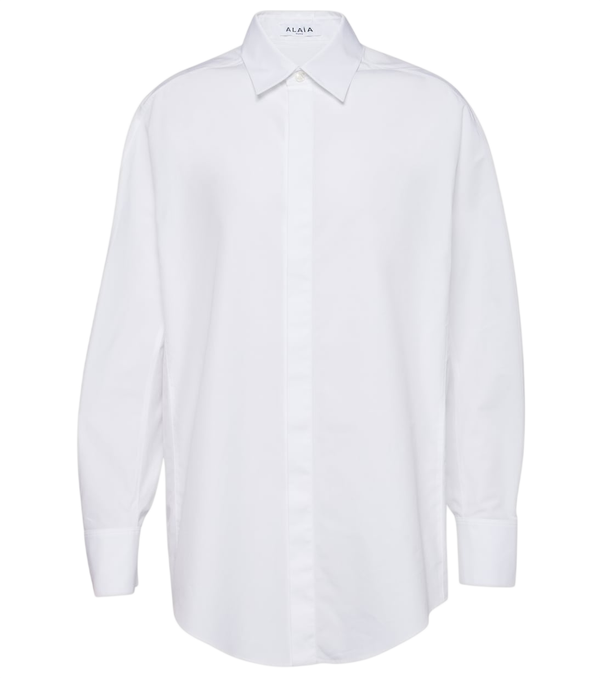 Alaïa Camisa de algodão oversized