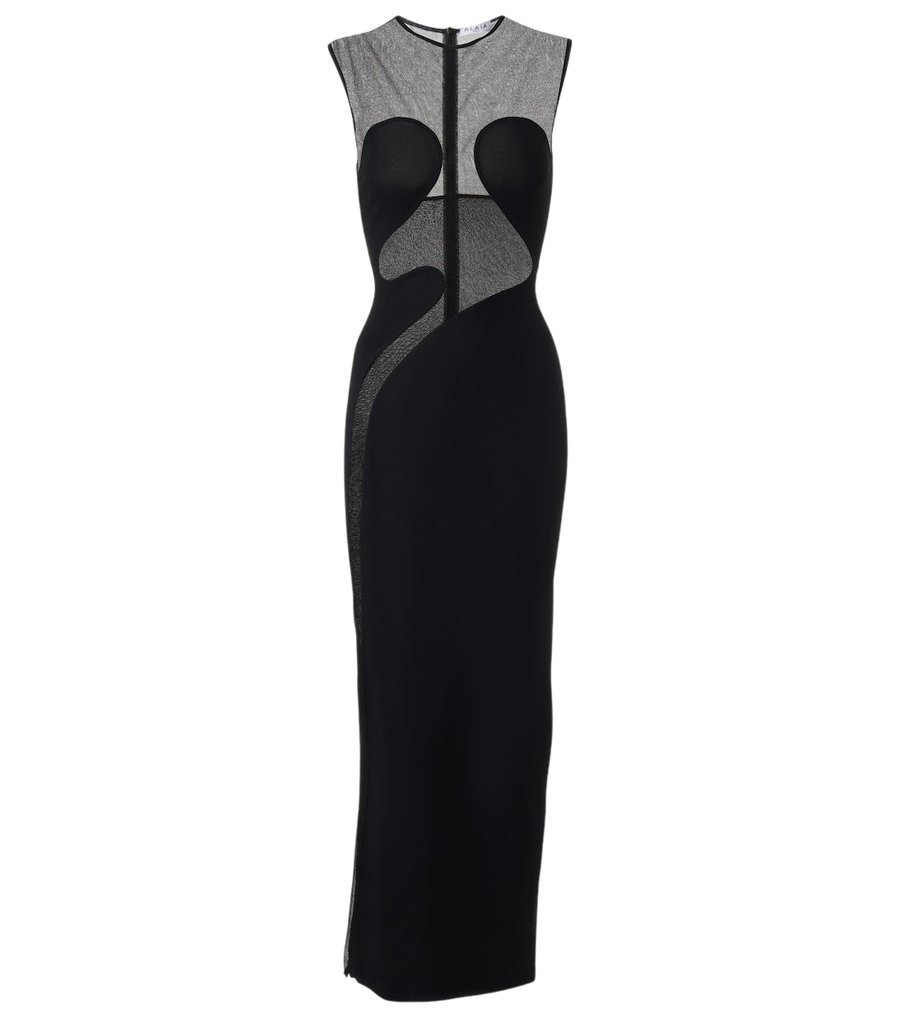 Alaïa Paneled maxi dress