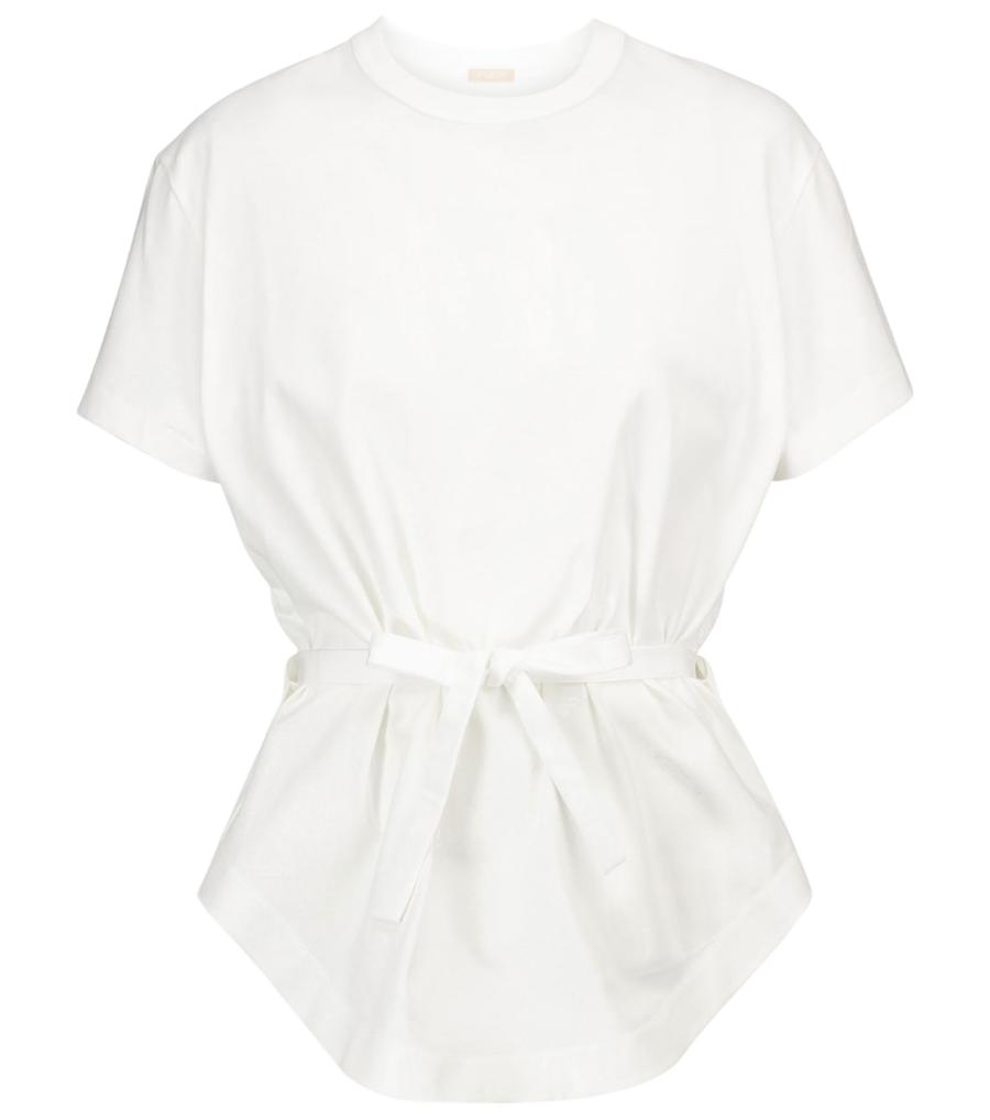 T-shirt à basque en coton Alaïa