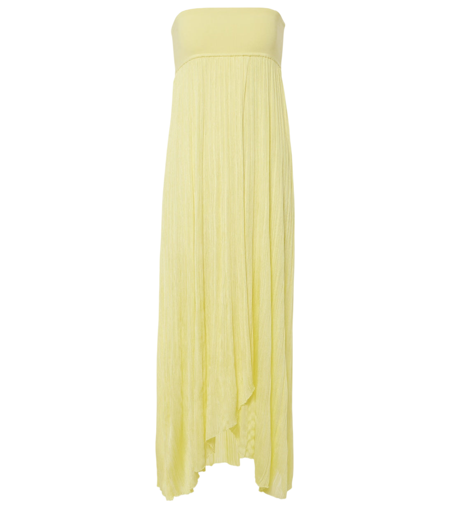 Alaïa Pleated bustier dress