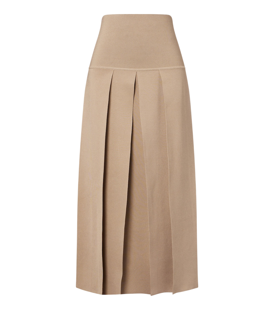 Alaïa Saia maxi plissada