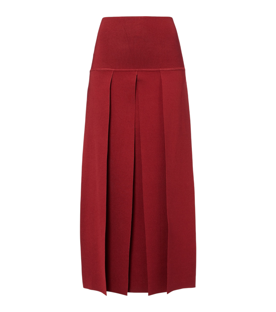 Falda midi plisada de Alaïa