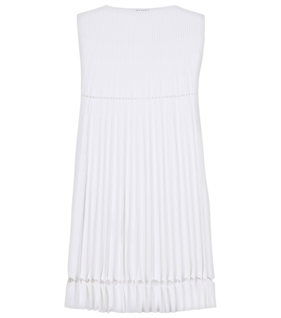 Mini-robe Alaïa Plissé pointelle